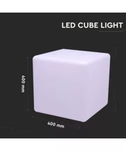 Cubo led rgb ip67 con telecomando, 3w