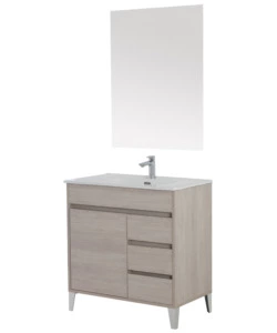 Mobile bagno 'mondo' rovere, 82x47x85,5 cm