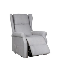 Poltrona con recliner elettrico bellahome "berg" tessuto grigio, 72,5x94x109 cm