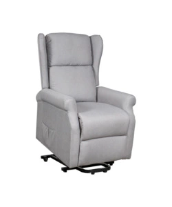 Poltrona con recliner elettrico bellahome "berg" tessuto grigio, 72,5x94x109 cm