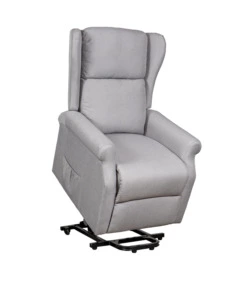 Poltrona con recliner elettrico bellahome "berg" tessuto grigio, 72,5x94x109 cm