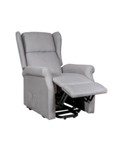 Poltrona con recliner elettrico bellahome "berg" tessuto grigio, 72,5x94x109 cm