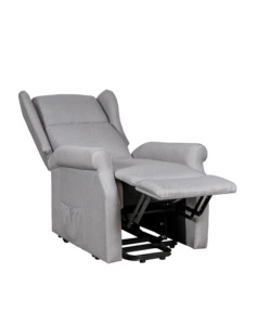 Poltrona con recliner elettrico bellahome "berg" tessuto grigio, 72,5x94x109 cm