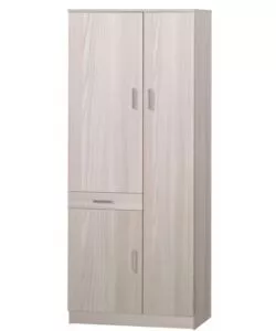 Armadio multiuso olmo chiaro 3 ante, 77x34x183 cm