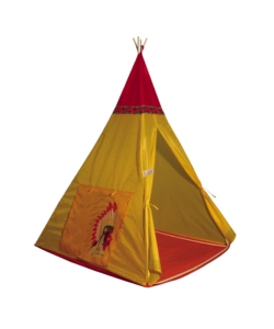 Tenda per bambini modello 'indiani' con pali in plastica, 100x100x135 cm