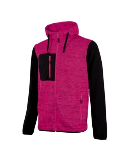 Felpa da lavoro rainbow black/fucsia, tg l