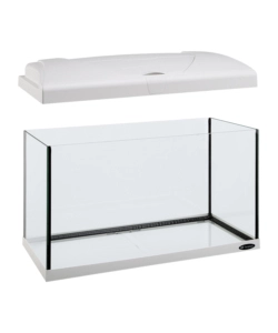 Acquario capri 50 bianco con led - 52 x 27 x h 36 cm, 40 l - ferplast