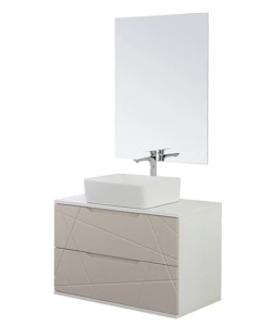 Mobile bagno sospeso 'furore' tortora, 90x46x58,5 cm