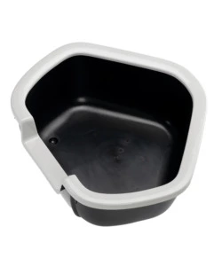 Lettiera toilette gatto angolare aperta ferplast "dama" nero 57,5x51,5x22 cm