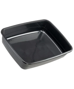 Lettiera toilette gatto aperta ferplast "nip 30" nero 49,5x64,5x14,5 cm