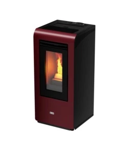 Stufa a pellet canadian stove "vancouver 10" bordeaux 8,7 kw