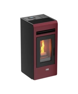 Stufa a pellet canadian stove 'vancouver 12' bordeaux 11,1 kw