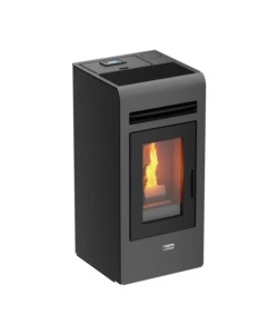 Stufa a pellet canadian stove 'vancouver 12' grigio 11,1 kw