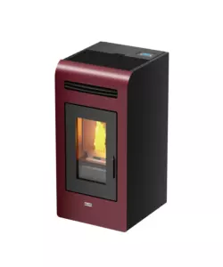 Stufa a pellet canadian stove "vancouver 14" bordeaux 12,9 kw