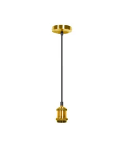 Lampada a sospensione 'pendel' ottone 1,5 mt, e27