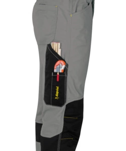 Pantaloni da lavoro kavir grigio/nero, tg xl - kapriol