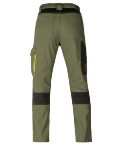 Pantaloni da lavoro kavir verde/nero, tg s - kapriol