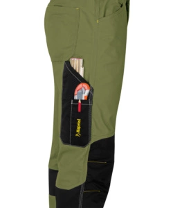 Pantaloni da lavoro kavir verde/nero, tg s - kapriol