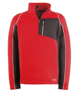 Felpa da lavoro fleece tech rosso, tg m - kapriol