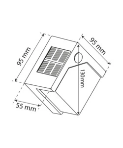 Lampada solare led con sensore di movimento e crepuscolare - 3 modalita' di luce