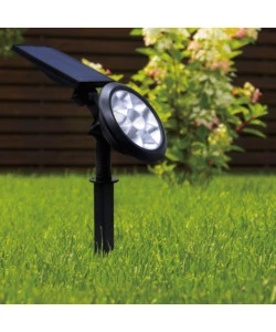 Picchetto a led solare con luce rgb multicolor e naturale - 8 led