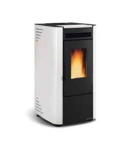 Stufa a pellet la nordica + extraflame 'ketty' bianco 6,5 kw