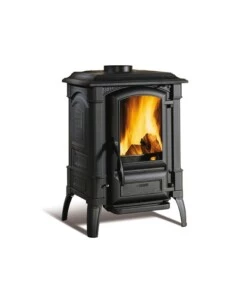 STUFA A LEGNA LA NORDICA + EXTRAFLAME 'GIULIETTA' NERO 6,5 KW