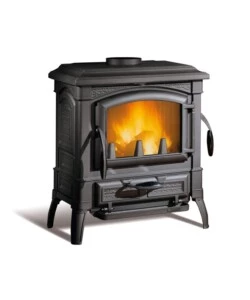 Stufa a legna la nordica + extraflame 'isetta' nero 7,3 kw