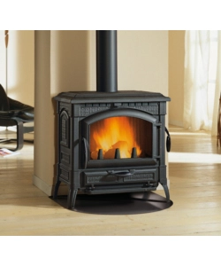 Stufa a legna  la nordica + extraflame "isotta evo" nero 11,9 kw