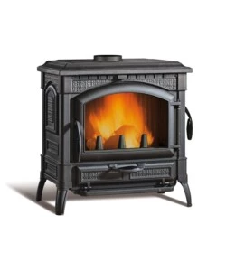 Stufa a legna  la nordica + extraflame 'isotta evo' nero 11,9 kw