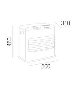 Stufa a combustibile liquido tosai modello sre 4600