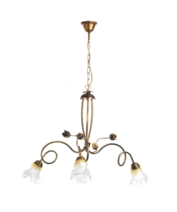 Lampadario 'arianna' 3 luci bronzo, e14