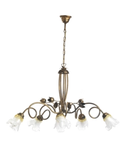 Lampadario 'arianna' 5 luci bronzo, e14