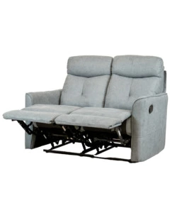 Divano "mia" 2 posti con recliner manuale grigio antracite, 127x90x101 cm