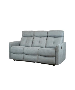 Divano 'mia' 3 posti con recliner manuale grigio antracite, 179x90x101 cm