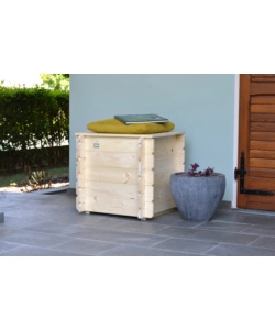 Baule/cassapanca in legno gaia 60x60 h54cm