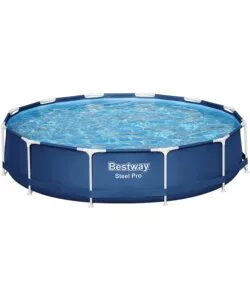 Piscina fuori terra rotonda bestway "steel pro" 366x76 cm con pompa e filtro a cartuccia - cod. 56681-new