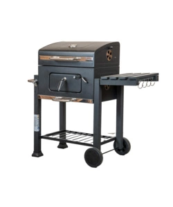 Barbecue a carbone "primo" in acciaio, 117,5x66x107,5 cm - arnold