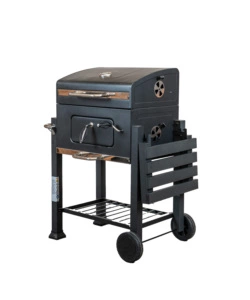 Barbecue a carbone "primo" in acciaio, 117,5x66x107,5 cm - arnold