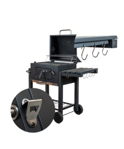 Barbecue a carbone "primo" in acciaio, 117,5x66x107,5 cm - arnold