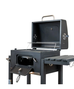 Barbecue a carbone "primo" in acciaio, 117,5x66x107,5 cm - arnold