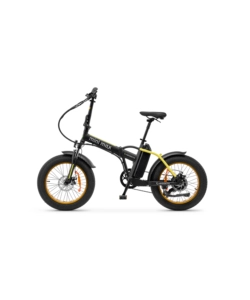 Bici elettrica pieghevole e-bike minimax yellow con batteria 36 v - argento