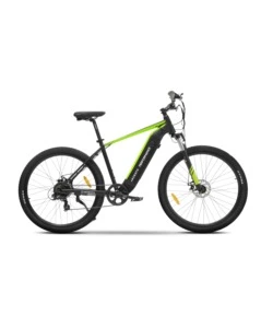 Bici elettrica mountain bike mtb e-bike performance green con bluetooh- argento