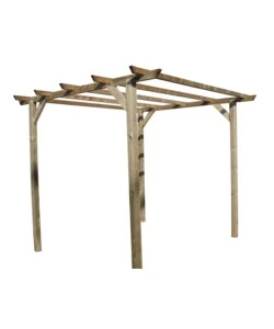 Pergola da esterno libera in legno di pino 300x300x250 cm