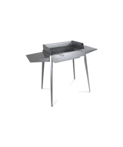 Barbecue a carbone 'etna' in ferro alluminato, 122x62x85 cm - lisa