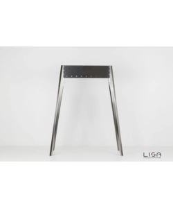 Cuocispiedini miami 500 in acciaio inox, 60x36x83 cm - lisa