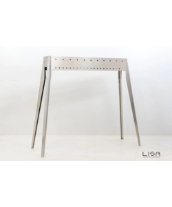 Cuocispiedini miami 800 in acciaio inox, 106x36x83 cm - lisa