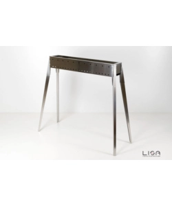 Cuocispiedini miami 800 in acciaio inox, 106x36x83 cm - lisa