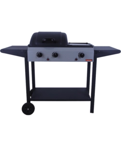 Barbecue a gas america con 2 fuochi e una piastra, 134x48x96 cm - sandrigarden