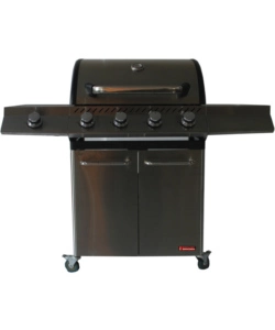 Barbecue a gas brasile 4 fuochi e fornello laterale, 130x54x110 cm - sandrigarden